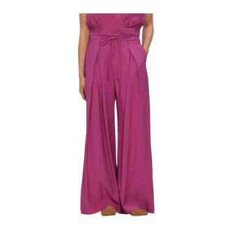 Suncoo Broeken, Dames, Roze, L, Polyester, Julio Wijde Broek