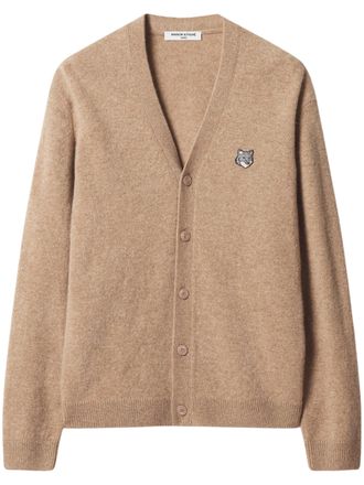 Maison Kitsun&eacute; Fox Head Lambswool Cardigan
