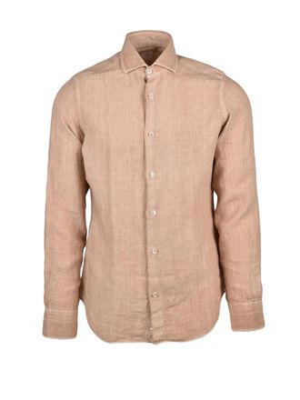 Eleventy Beige Linen Shirt