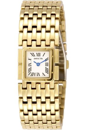 Invicta Mayamar 49477 Dames Horloge - Quartz Uurwerk - Roestvrij Staal met witte Wijzerplaat - 21mm