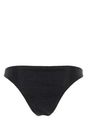 Prada Womens Black Stretch Re-Nylon Bikini Bottom Nero Costumi Da Bagno Swimwear