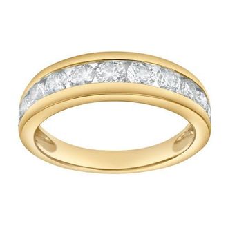 LuvMyJewelry Eterna 1.00 Cts Natural Diamond Band 14K Gold Ring in 14K Yellow Gold at Nordstrom, Size 7
