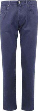 Incotex Regular Lange Pijp 19cm Onderkant Jeans - Heren - Regular Fit Jeans - Blauw - W34 - Jeans