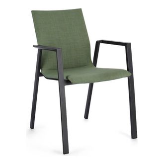 BIZZOTTO Bizzotto - Silla Odeon Con Reposabrazos Antracita Y Oliva