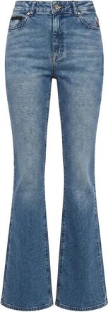 Philipp Plein Flare Fit Jeans Basic - Dames - Flared Jeans - Blauw - W30 - Katoen - Jeans