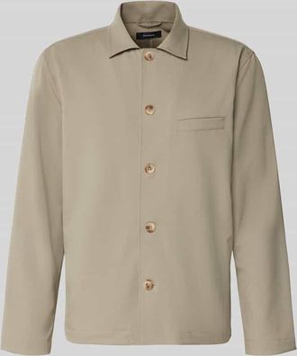Matinique Regular Fit Overshirt mit Brustleistentasche Modell landen in Khaki, Gr&ouml;&szlig;e 48