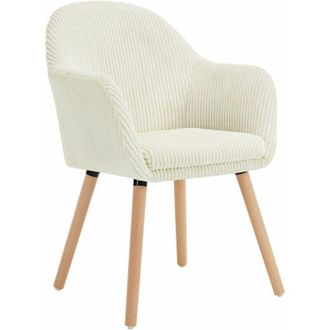 Woltu 4x Sillas De Comedor Sillas De Cocina Giratorias Con Patas De Metal Para Comedor. Asiento De Pana. Patas De Madera. Gris Oscuro - Woltu