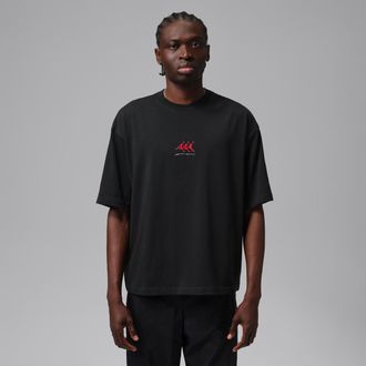 Nike Jordan Mens Jordan Flight Oversized Graphic T-Shirt in Black | IF3133-010