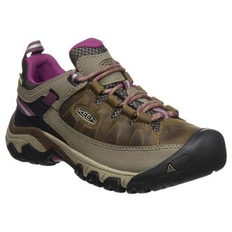 Keen Targhee III Leather Textile Womens Lace Up Shoes - Weiss Boysenberry - Size:UK 5.5