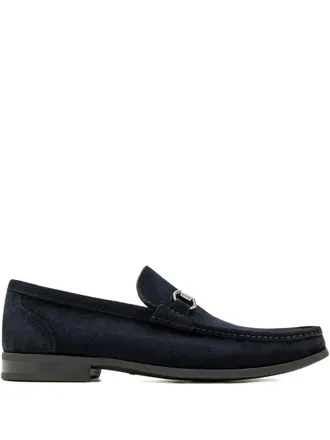 Magnanni horsebit-detail suede loafers - men - Suede/Leather/Rubber - 43 - Blue