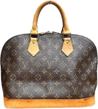 Louis Vuitton Pre-owned Handbags, female, Brown, Size: ONE SIZE Pre-owned Alma Monogram Handbag