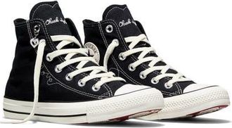Converse Chuck Taylor All Star Canvas High Top Sneaker in Black/Egret/Days Ahead at Nordstrom, Size 9
