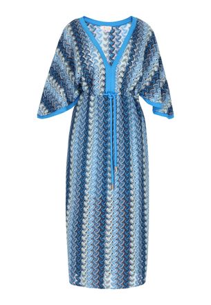 Izia Jurk Dames Blauw Veelkleurig