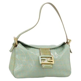Fendi Pre-owned Vintage Zucchino Schoudertas - Dames - Pre-owned - Groen - Maat: ONE Size