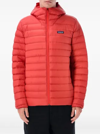 Patagonia Down Sweater hooded jacket - men - Recycled Nylon - S - Red