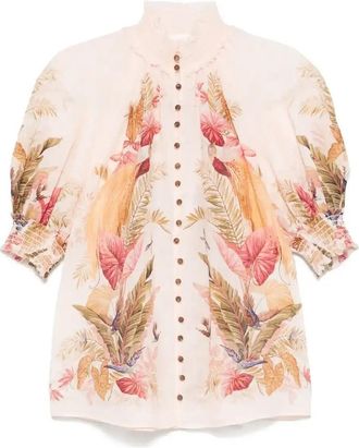 Zimmermann Ascension Billow Blouse - Womens - Ramie