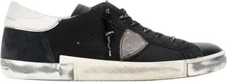 Philippe Model Prsx Lage Sneakers - Heren - Sneakers - Zwart - 42 EU - Leer - Schoenen