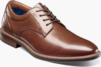 Nunn Bush Centro 84982-221 Oxford Brown Plain Toe Dress Shoes HAWK641