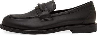 Cesare Gaspari Klassieke Penny Loafers - Dames - Loafers - Zwart - 38 EU - Leer - Schoenen