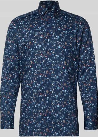 Olymp Regular Fit Businesshemd aus reiner Baumwolle mit Kentkragen in Marine, Gr&ouml;&szlig;e 39