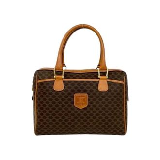 Celine Pre-owned Handbags, female, Brown, Size: ONE SIZE Pre-owned Boston Bag
