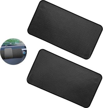 No Brand Alfombrilla Antideslizante Para Salpicadero De Coche - Paquete De 2, Tama&ntilde;o Extragrande, Autoadhesiva, 27,6 X 15,9 Cm