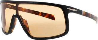 David Beckham Mens Black Rectangular Sunglasses DB99VISORWR7W7