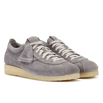 Clarks Wallabee Tor Mens Steel Grey Suede Shoes - Size UK 6