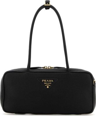 Prada Black Logo Shoulder Bag