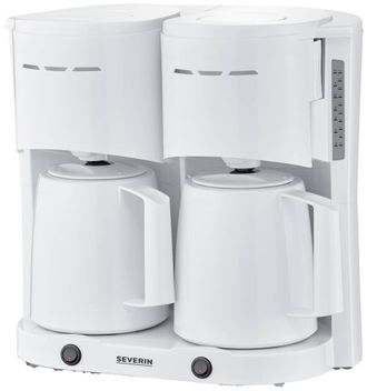 Severin Ka 9314 Cafetera De Filtro Blanca Con Doble Jarra