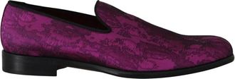 Dolce & Gabbana Loafers Dress - Heren - Loafers - Paars - 39 EU - Wol - Schoenen