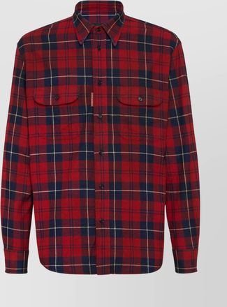 Dsquared2 vintage button-down shirt elbow patches