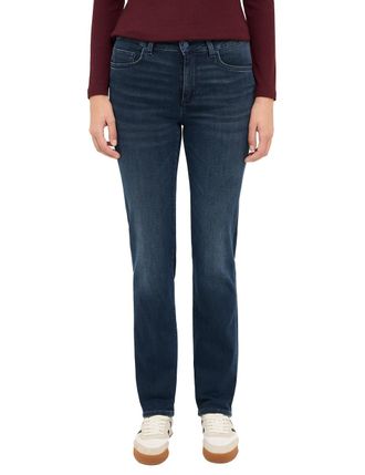 Mustang Straight-Jeans MUSTANG Damen Style Shelby Straight, Damen, Gr. 29, L&auml;nge 36, 801 blau, Denim/Jeans, 92% Baumwolle, 6% Elastomultiester, 2% Elasthan, s