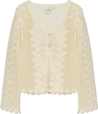 Poss&eacute; Posse, Dames, Truien, Beige, Maat: XS