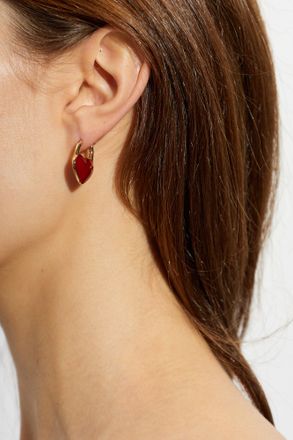 Kate Spade New York Heart Earrings, Womens, Red