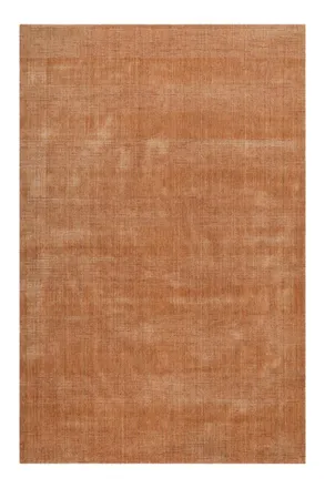 Wecon Home Alfombra tejida a mano Tencel y lana pura cobre 160x230