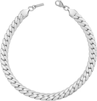 Pompeii3 Jean 8mm Anklet Silver Plated 10 Length