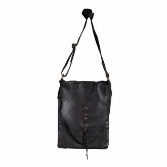 Scully Womens Whipstitch Leather Handbag Purse In Black