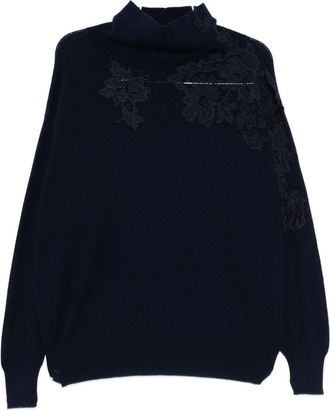 Ermanno Scervino Womens Sweaters Blue