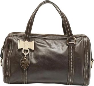 Gucci Pre-owned Handbags, female, Brown, Size: ONE SIZE Pre-owned Leather handbags