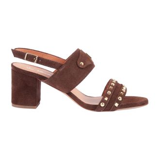 Via Roma 15 High Heel Sandals, female, Brown, Size: 10 US Sandaletto Con V Piccola