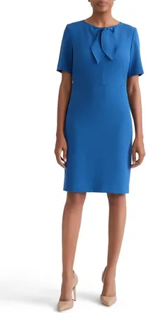 Kasper Stretch Crepe Sheath Dress in Blue Night at Nordstrom, Size 12