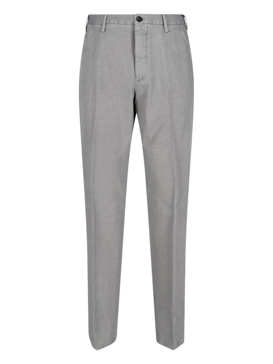 パンツ INCOTEX GREY LINEN PANTS INCOTEX 【25ss入荷 / 選べる2モデル】インコテックス 通年 100