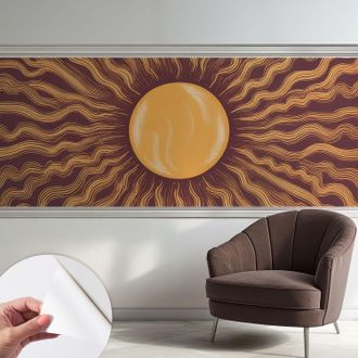 Tulup Carta Da Parati Autoadesiva - Fotomurale Adesivo - Soggiorno Moderno - Resistente - Raggi Di Sole 250x104 Cm