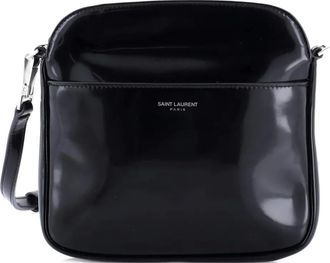 Saint Laurent Paris Camera Bag Brushed Leather Mini shoulder bag - Zwart