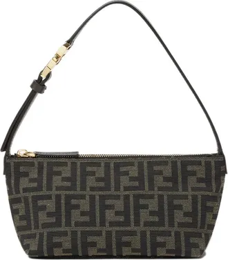 Fendi Dames, Tassen, Bruin, Maat: ONE Size Katoen