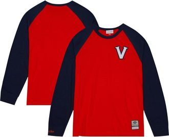 Mitchell & Ness Mens Mitchell & Ness Orange Virginia Cavaliers Legendary Slub Raglan Long Sleeve T-Shirt at Nordstrom, Size Large