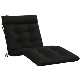 vidaXL Coj&iacute;n De Tumbona Vianen 100% Poli&eacute;ster Negro 200 X 70 X 8 Cm Vidaxl