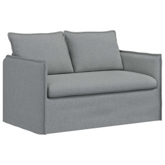 vidaXL Sof&aacute; Gris Claro 136 X 82 X 85 Cm Tela Vidaxl
