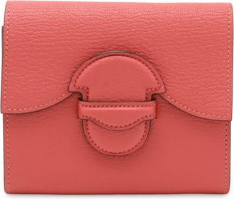 Herm&egrave;s Rose Azalee Chevre Leather Wallet (Bi-Fold) (Pre-Owned)